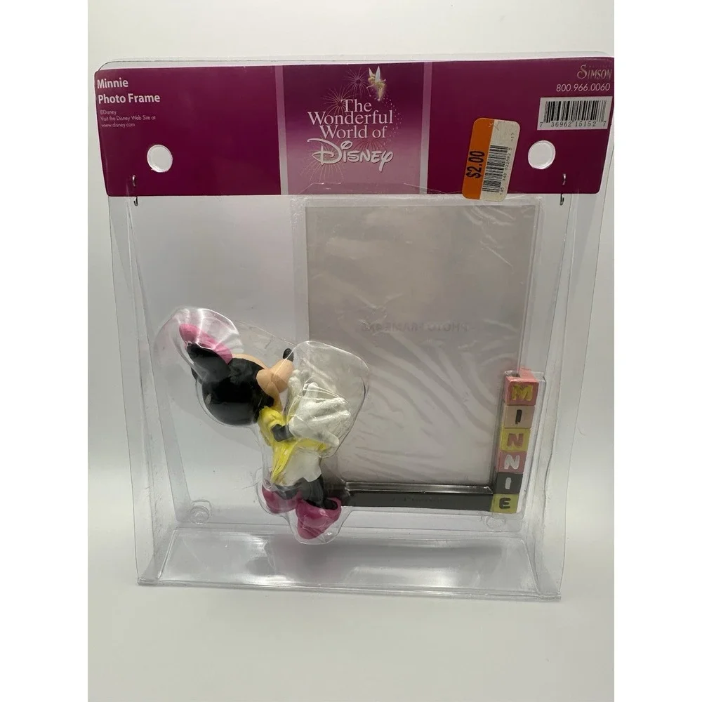 Disney Minnie Mouse 3d Photo Frame 4x6  Vintage 1990s Wonderful World of Disney